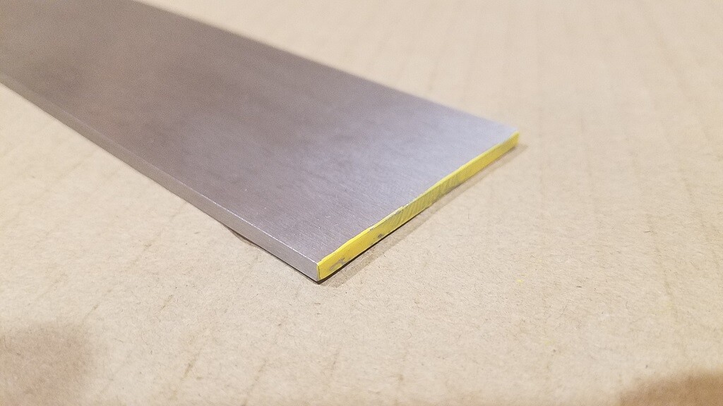 O1 Tool Steel 1/8″ x 2″, 36″ long bar, Knife Making Stock, Billet