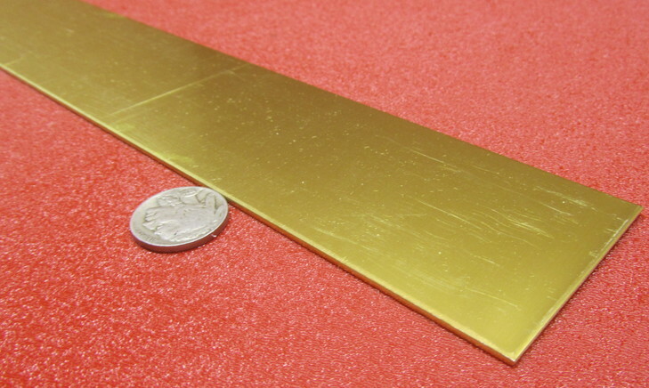 260 Brass Flat Bar .063″ Thick x 2.0″ Wide x 36″ Length