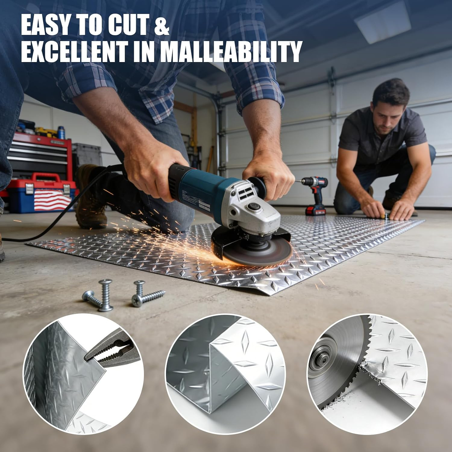 Diamond Plate Aluminum Sheet 48″X96″ for Wall Covering, Cargo Trailer | Aluminum
