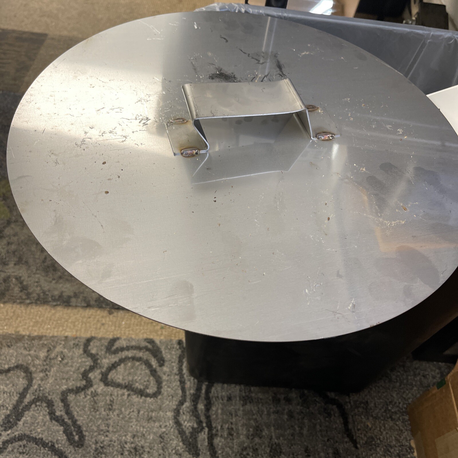BRAND NEW 15″ x 15″ STAINLESS STEEL COVER PLATE W/ 4″ HANDLE *FREE SHIPPING*