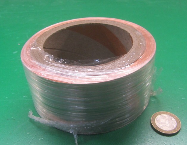 110 Copper Foil Soft Temper .003″ Thick x 2.0″ Wide x 100 Foot Length