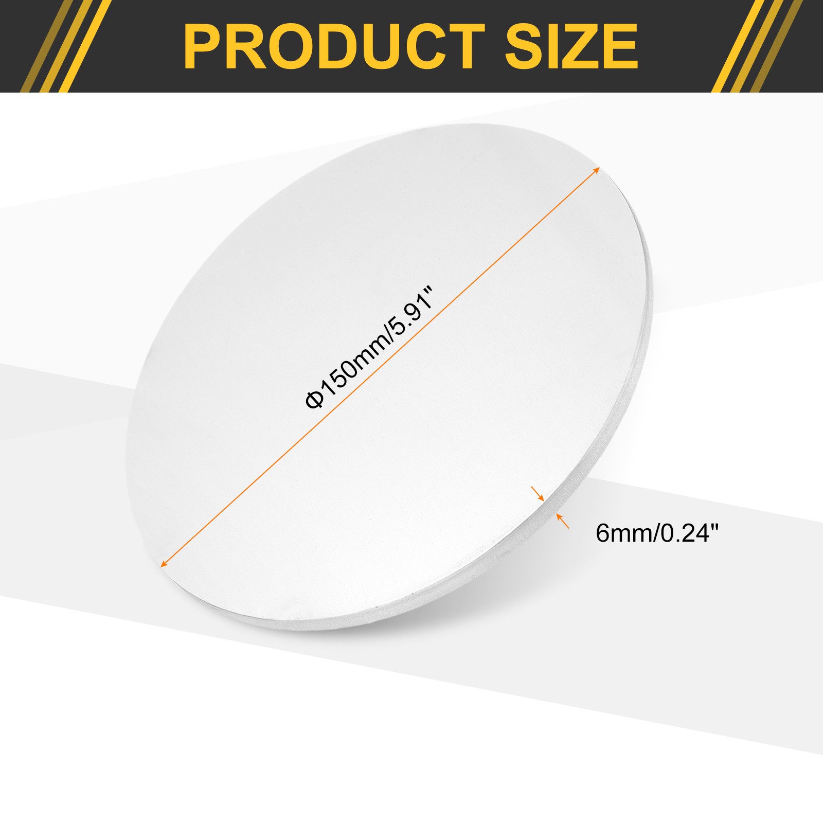 6″ Dia 0.24″ Thick Aluminum Disc Round 1060 Aluminum Sheets