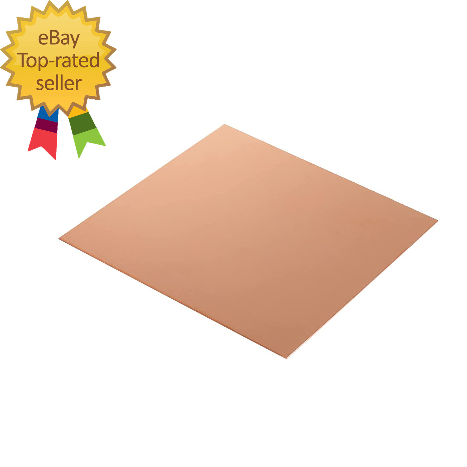 2 Pieces Pure Copper Sheet Plate Panels 6X6 Inches, 24 Gauge | for Industry Meta