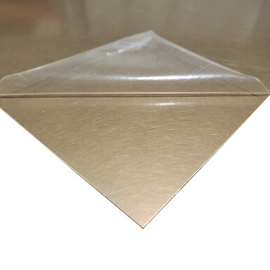 0.016″ x 6″ x 12″, C260 Brass Sheet (Dark Aged)