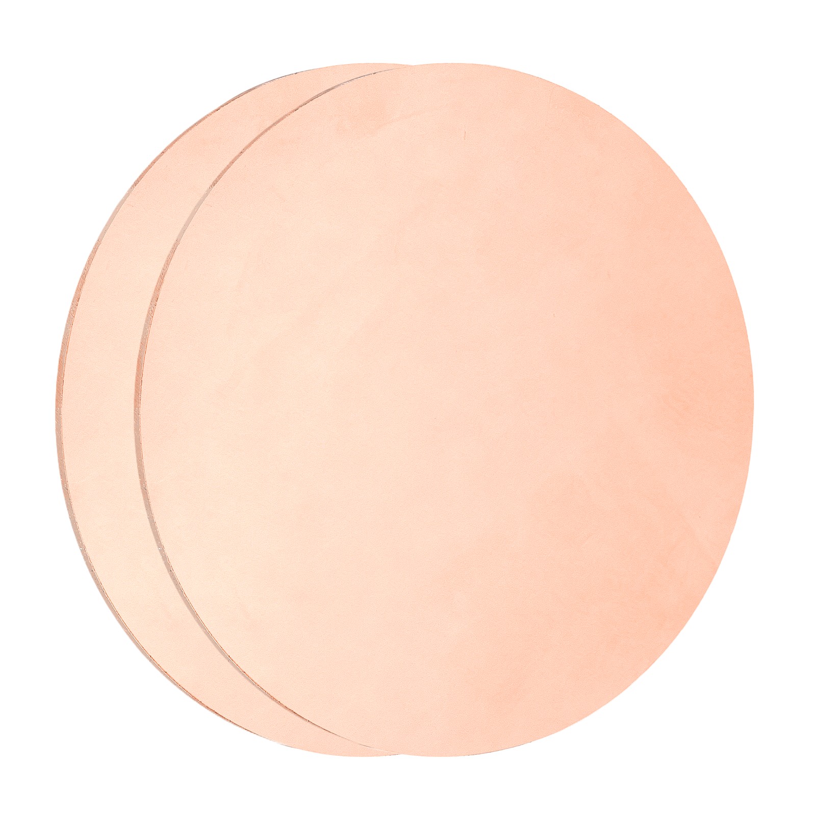 2Pcs Copper Round Plate, 0.02″ Thick 4″ Dia C1100 Pure Copper Sheet