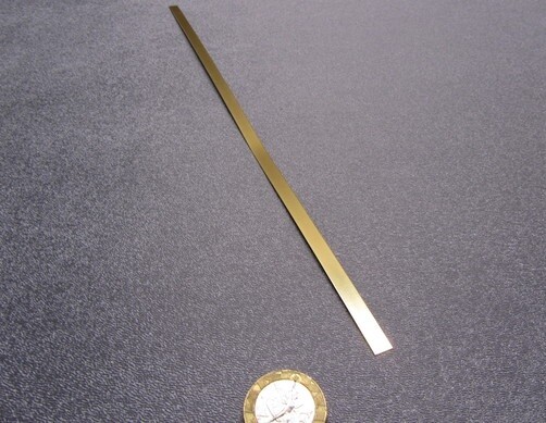 260 Brass Flat Bar .016″ (+/- 0.002″) Thick x 1/4″ Wide x 1 Foot Length, 10 Pcs