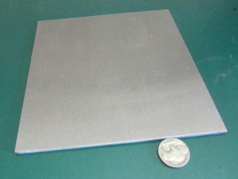 4140 Ground Carbon Steel Sheet, 1/8″ (+/-.001″) x 6″ Wide x 6″ Length