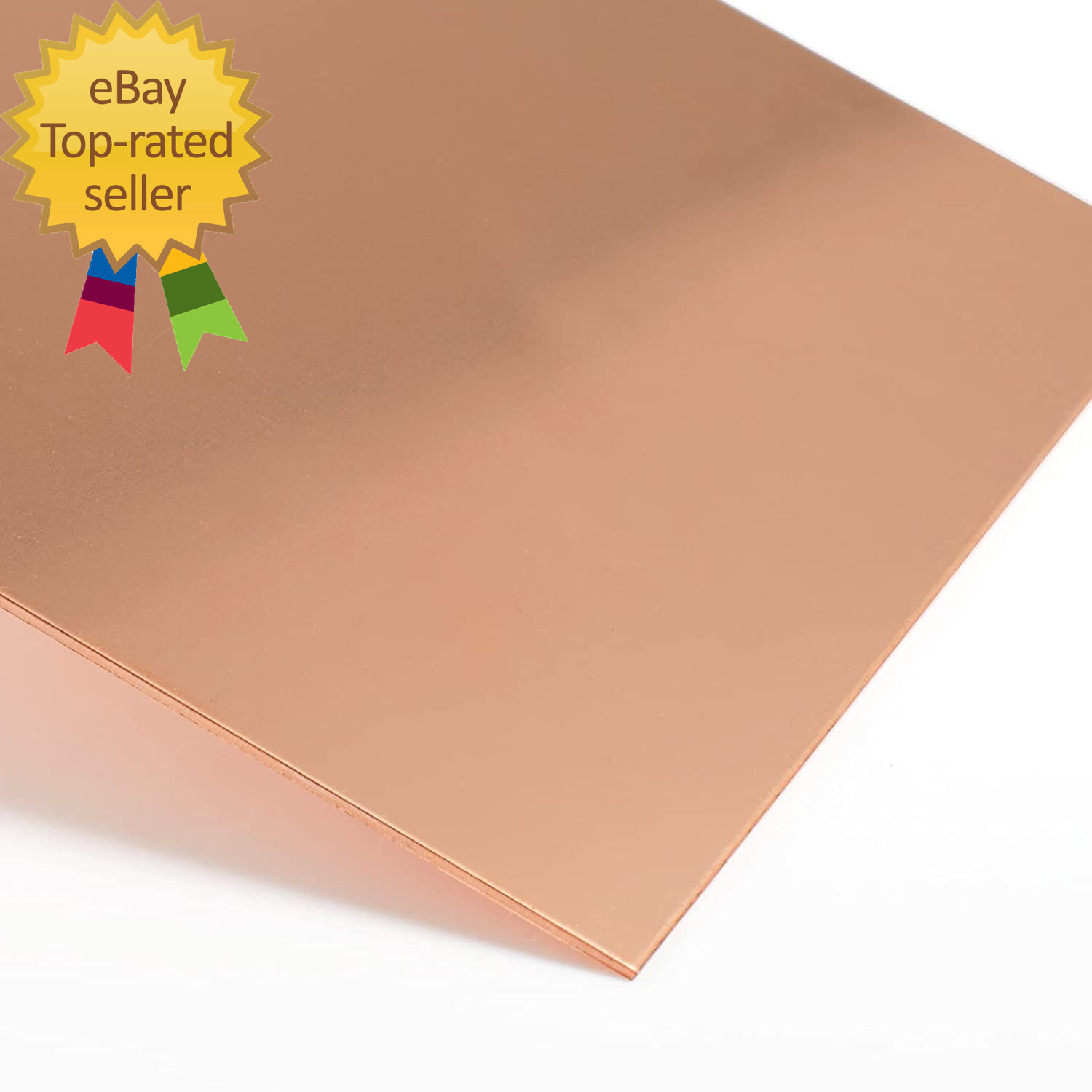 2 Pieces Pure Copper Sheet Plate Panels 6X6 Inches, 24 Gauge | for Industry Meta