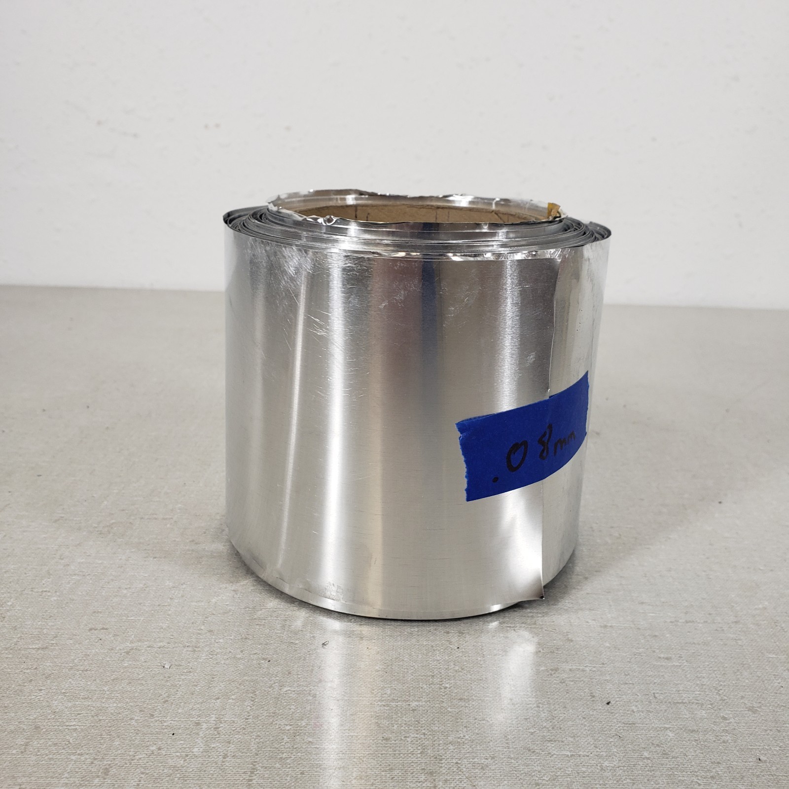 Steel Shim Stock Roll 4″ x 150′ 0.08mm Thick