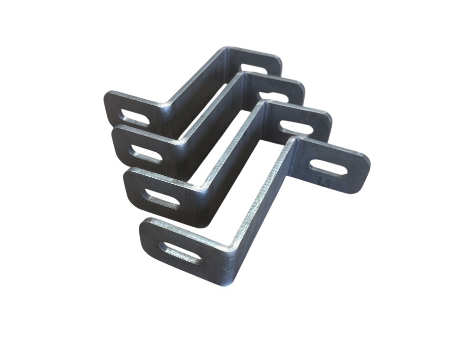 6″ x 2″ x 1/4″ STEEL Z BRACKET with slots (4 pack) Hot Rolled Slotted