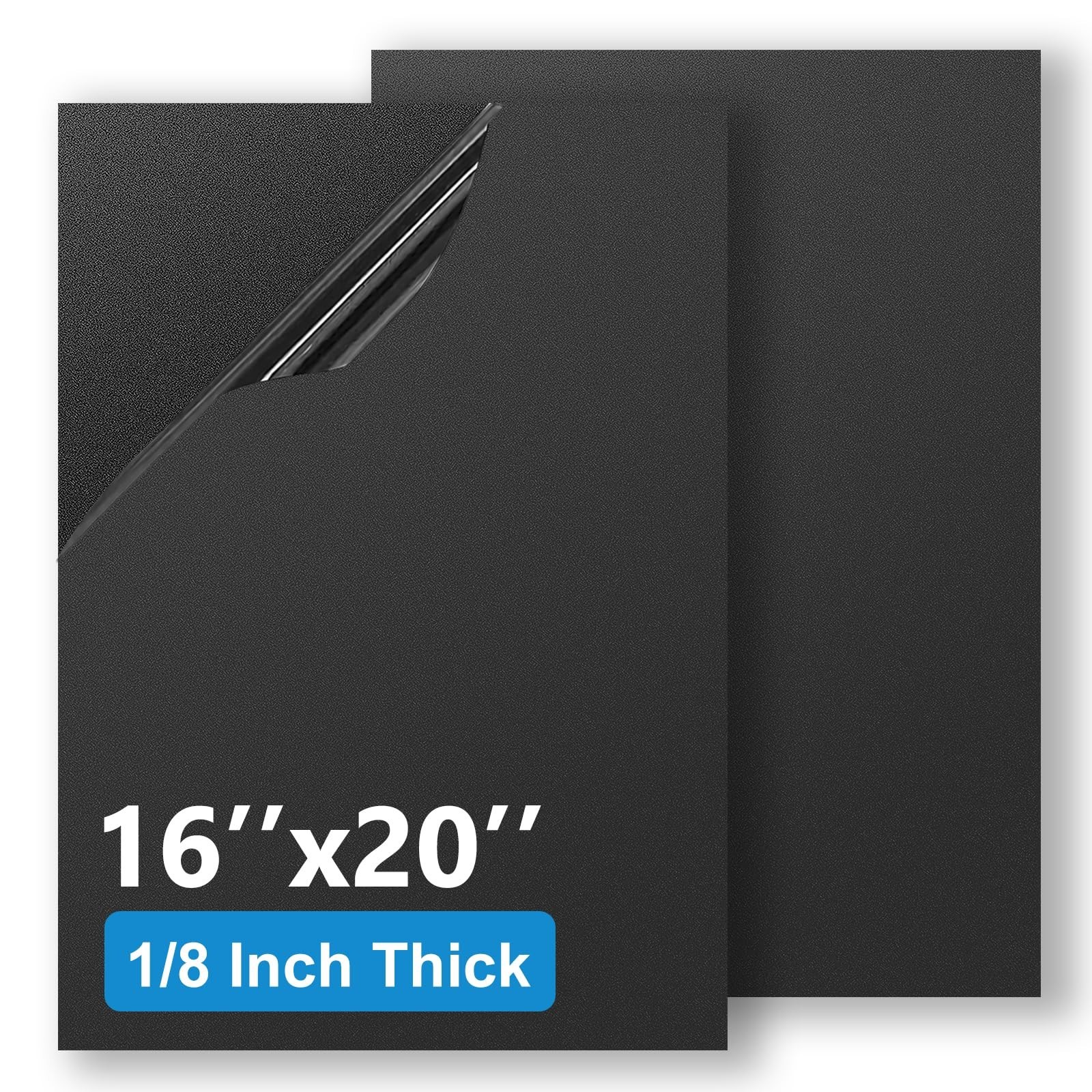 2 Pack Black ABS Plastic Sheet 16″ x 20″ x 1/8″ (3mm Thick), High Tensile and…