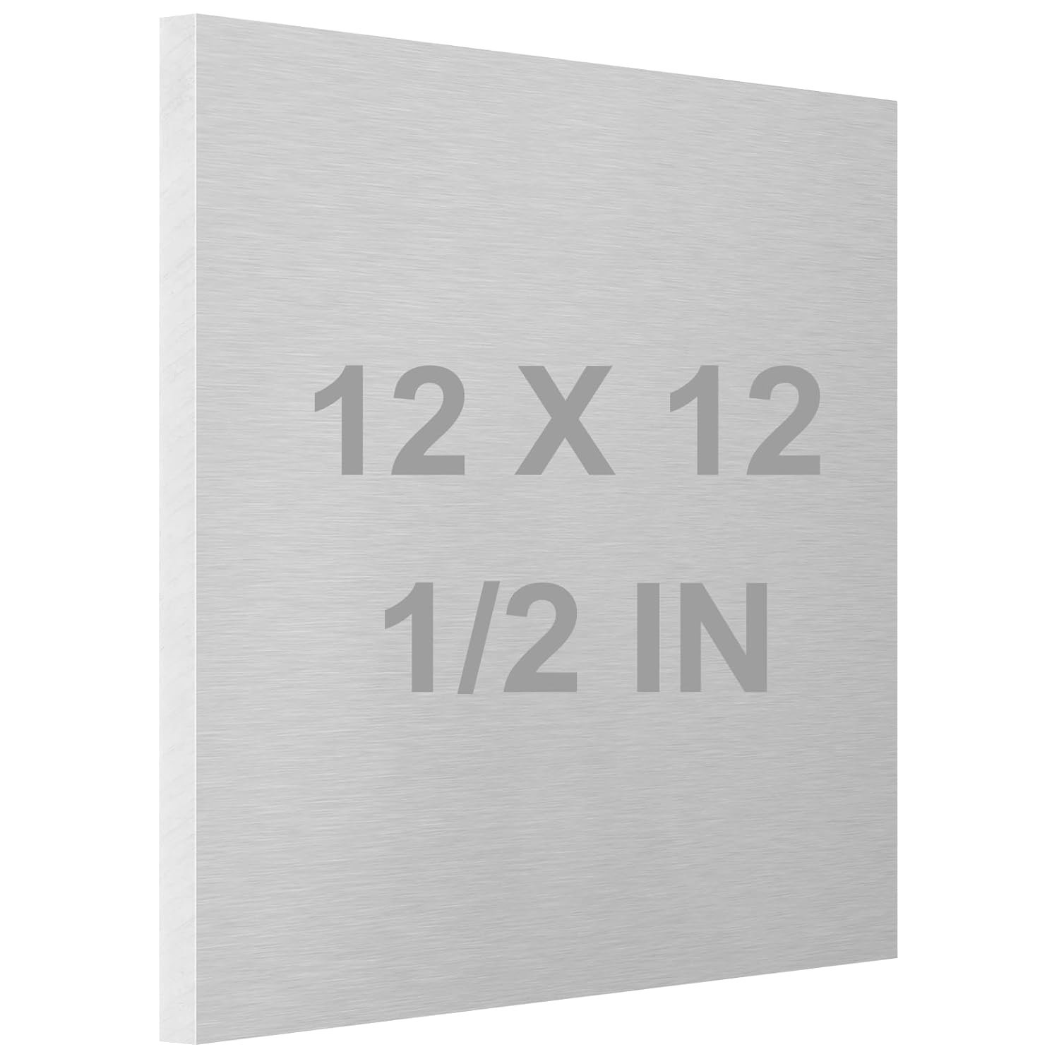6061 T651 Aluminum Sheet Metal 12 x 12 x 1/2Inch (12.7MM) Flat Plain Thickene…