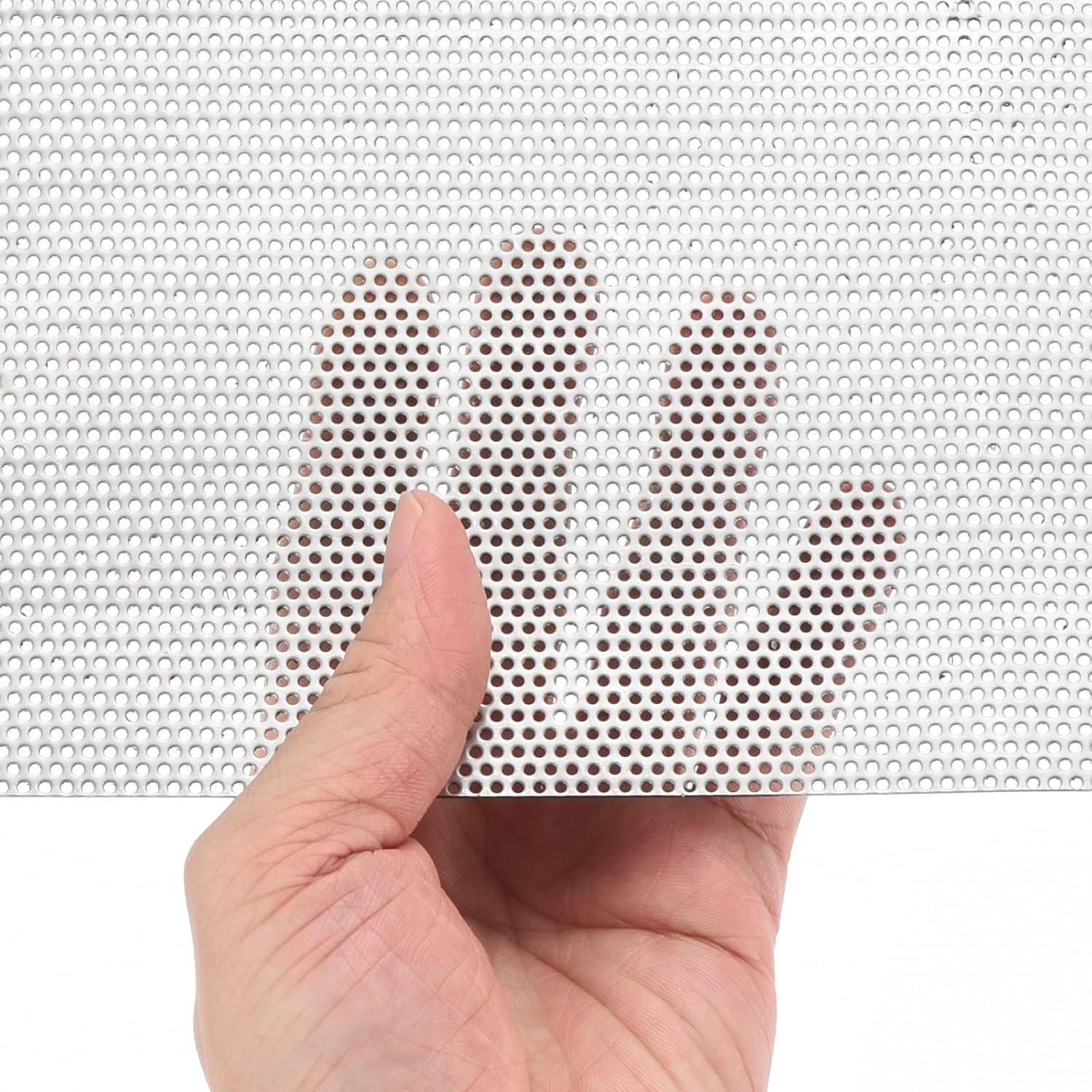 15.7″ X 7.9″ 304 Stainless Steel Perforated Sheet, 0.06″ Hole 19GA Expanded Meta