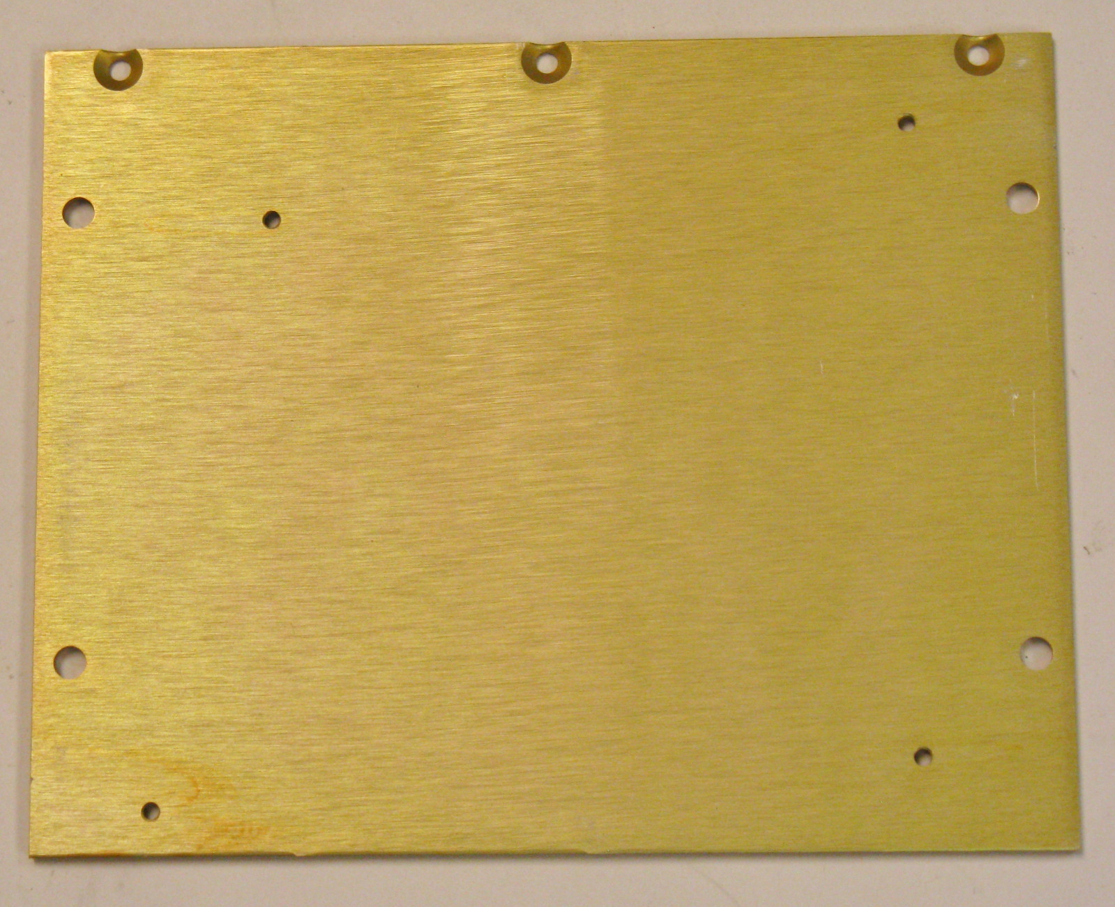 5 Medium Flat Aluminum Plate Mounting Panel 6.75″ x 5.38″ x .125″ New w holes