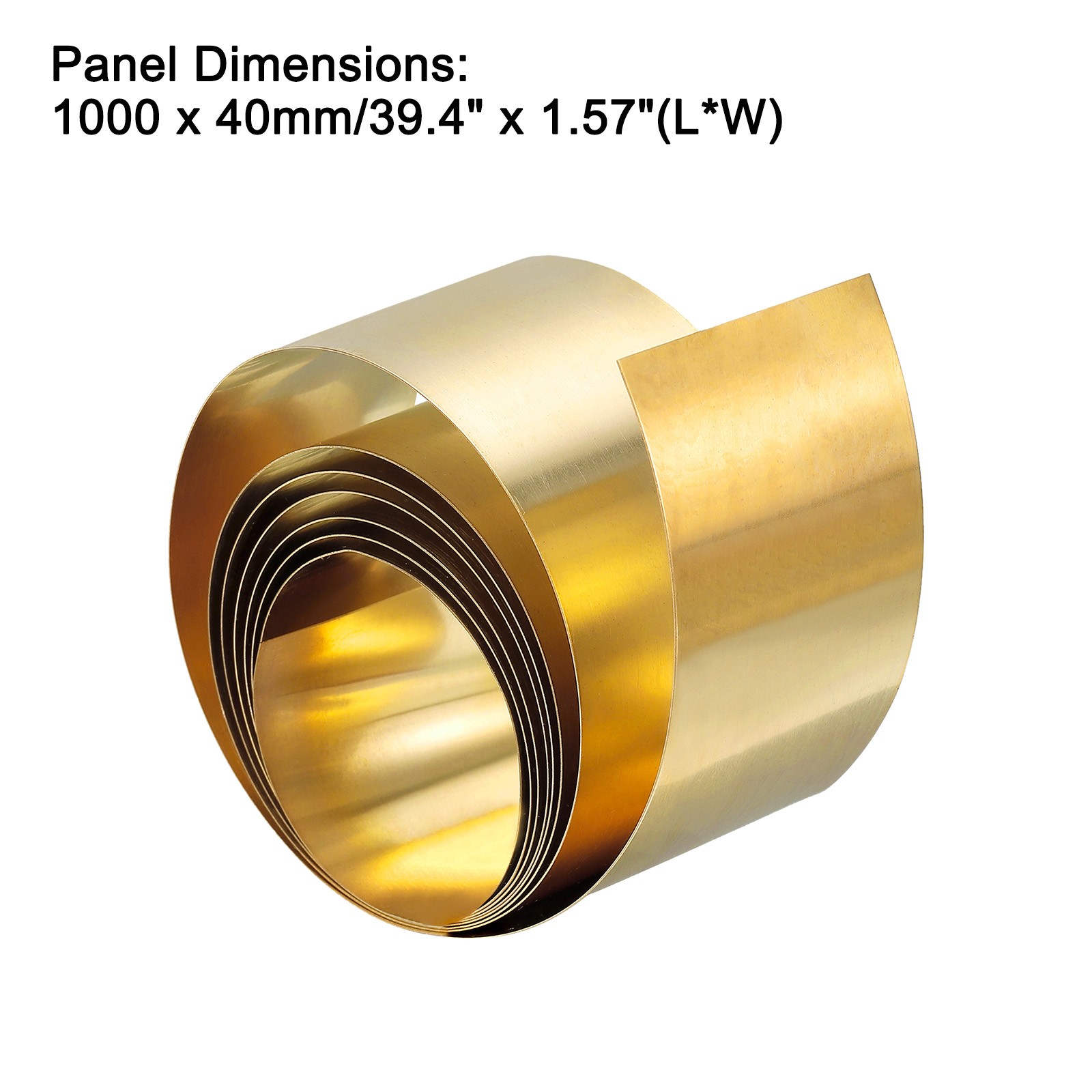 Brass Sheet Roll, Metal Foil Plate 1000mm x 40mm x 0.2mm