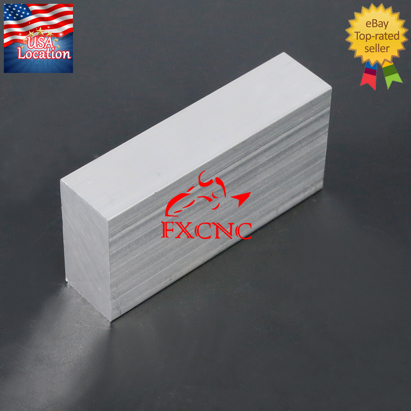 T6061 Aluminum Flat Plate Sheet Flat Length 100mm Width 50mm Thickness 25mm