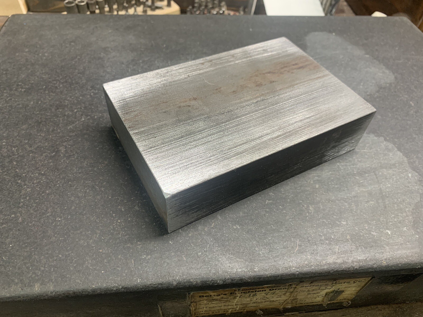 1 1/2” Thk. x 4” X 8” Long 4140 Cold Drawn Annealed steel flat bar