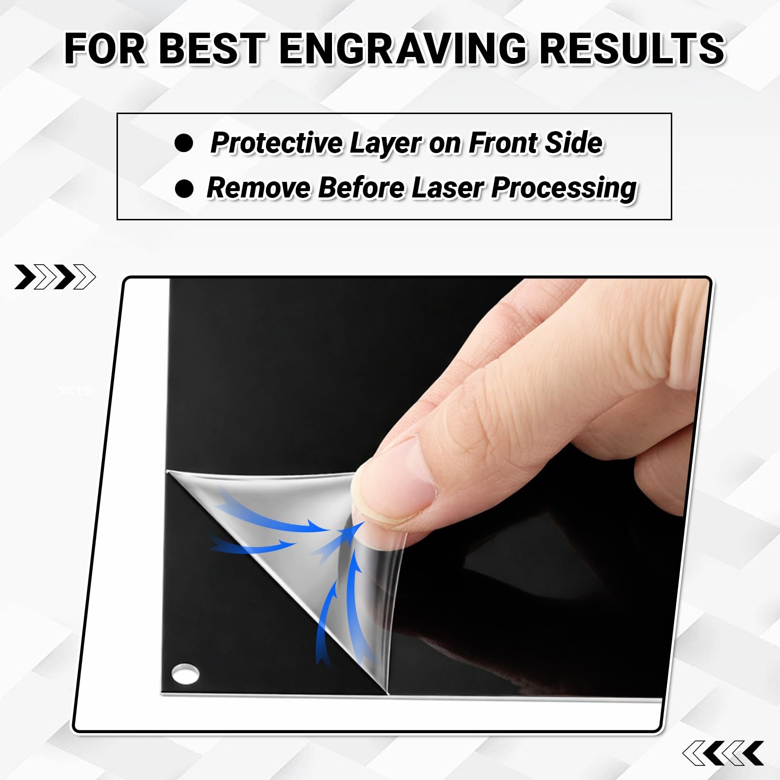 10 PCS 4×6 Inch Black Anodized Aluminum Sheets 0.04 Inch Laser Engraving Blanks