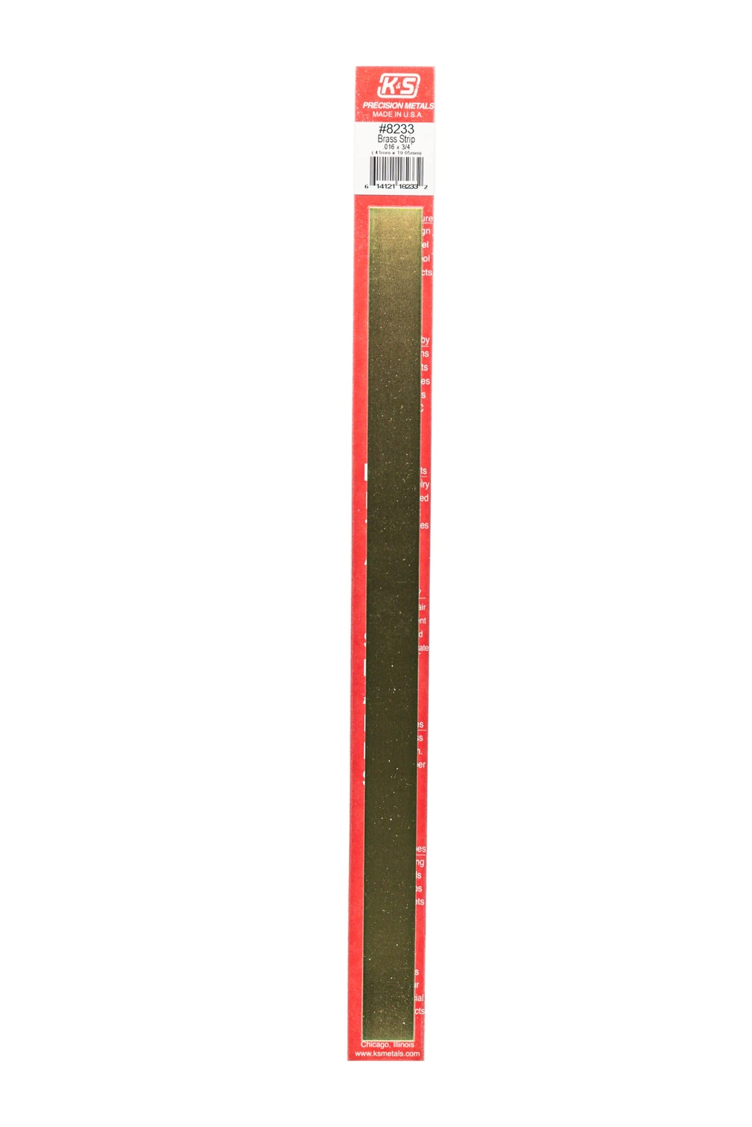 K & S Precision Metals 8233 Brass Strip No Size