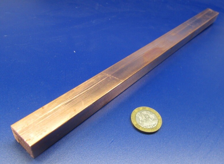 182 Copper Bar 1/2″ Thick x 3/4″ Wide x 1 Foot Length