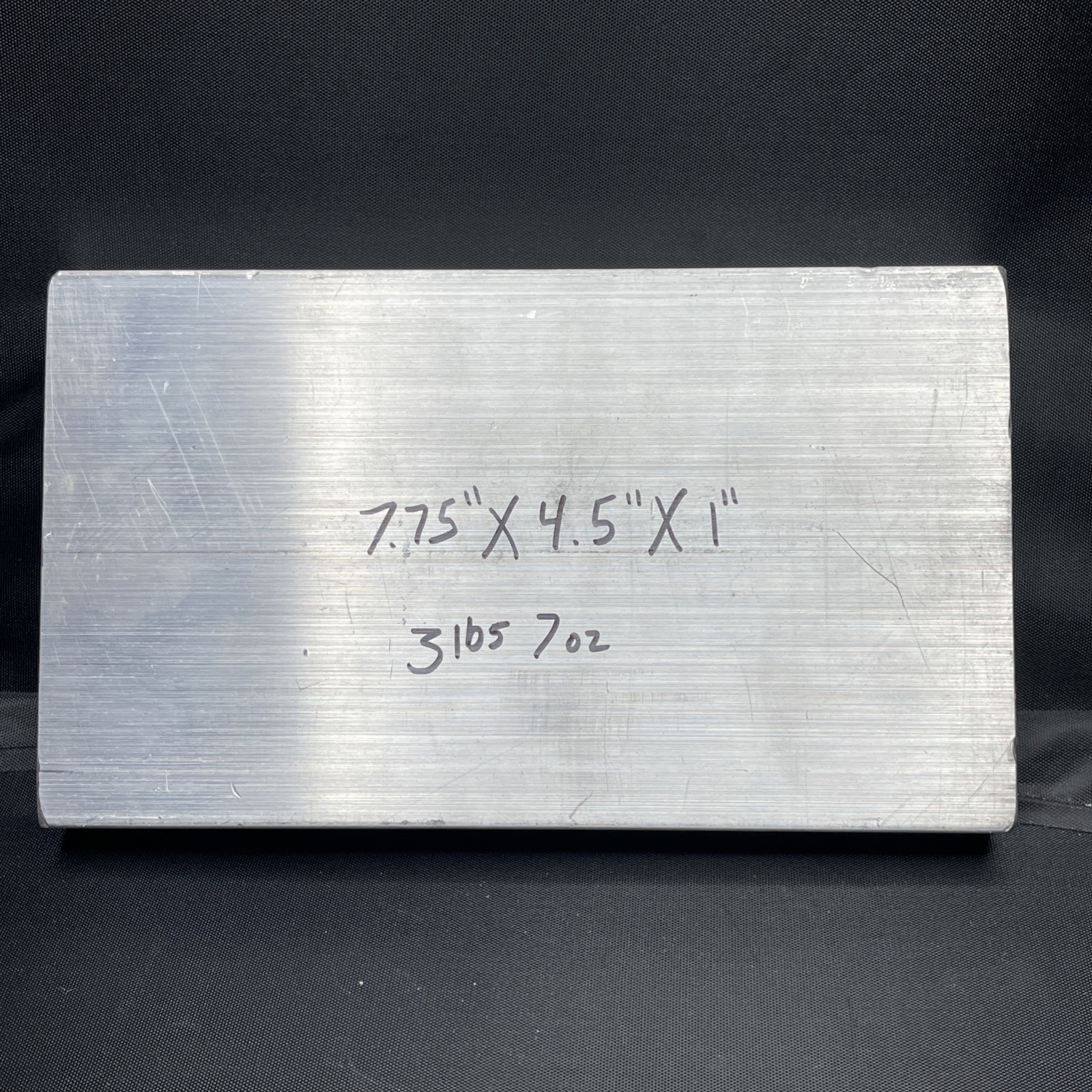 Aluminum Block 7.75 x 4.5 x 1 Plate Tooling Stock 3lb 7oz CNC Mill