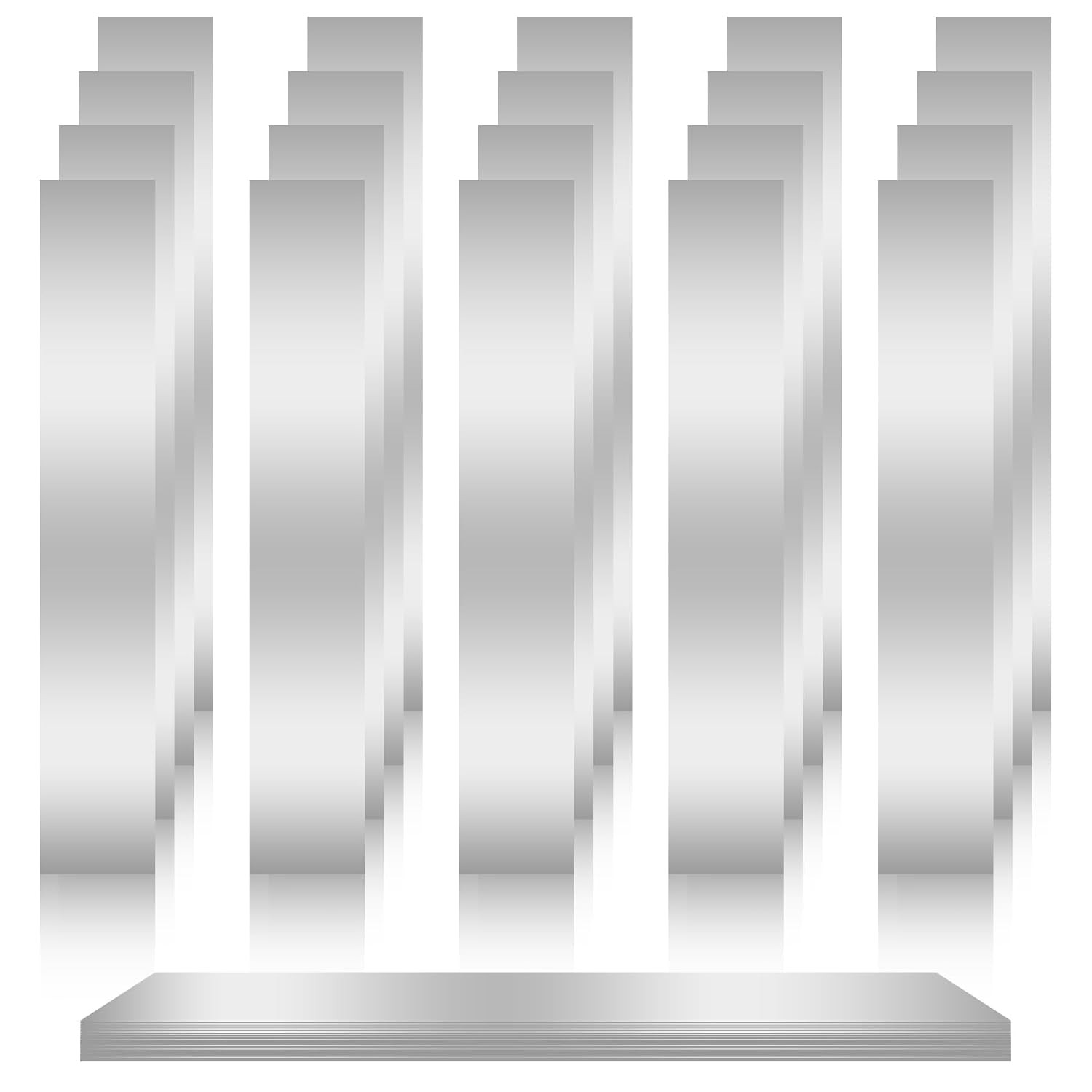 20 Pcs 304 Stainless Steel Shim Stock Assortment, 1″ W X 6″ L, 10 Sizes