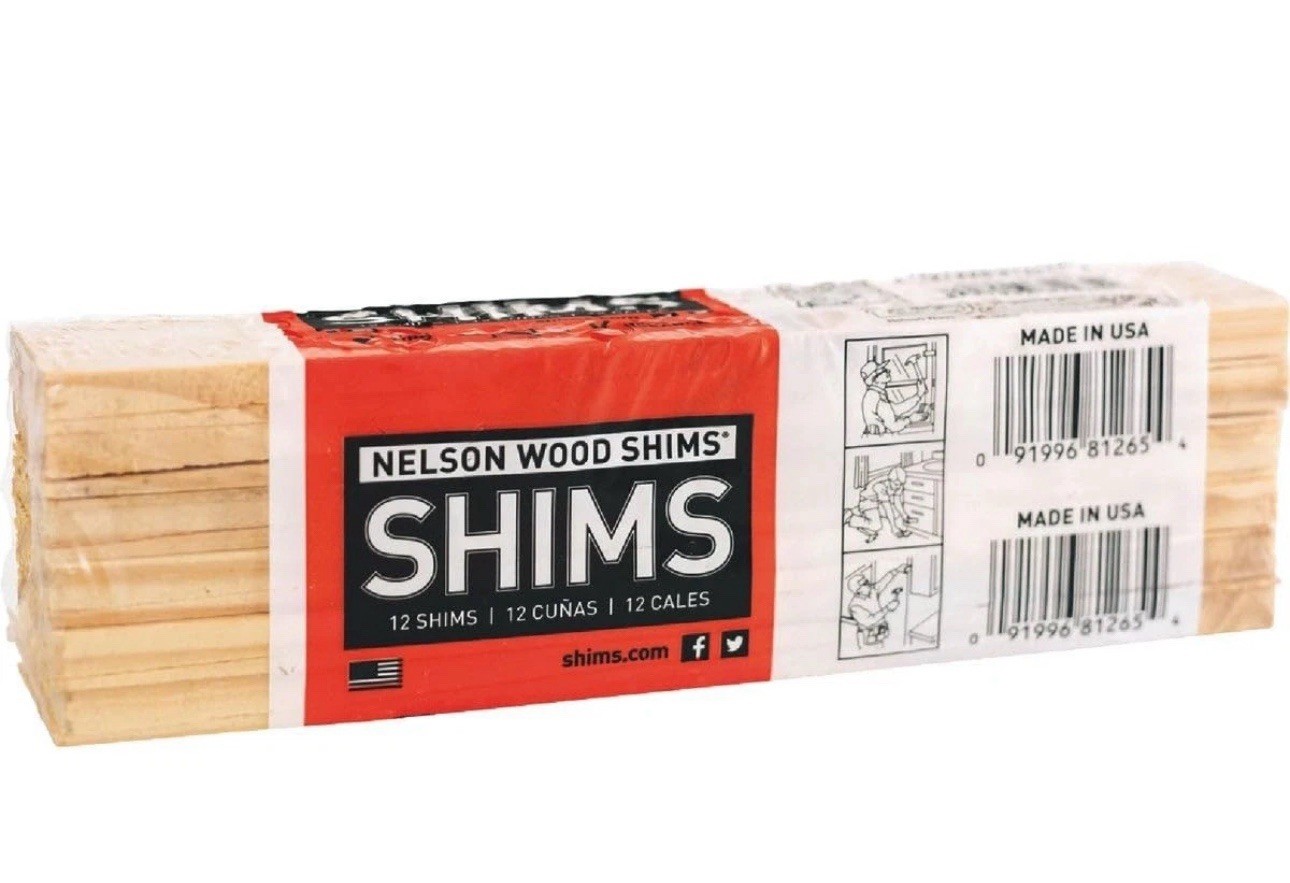 6 Pk 12 P Pack Bundle Wood Shims 8-Inch Shims, High Performance Natural Wood,