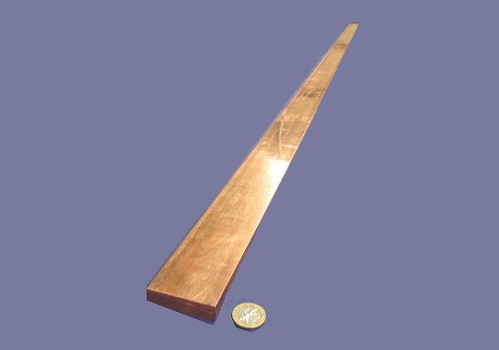 182 Copper Bar 1/2″ Thick x 2.0″ Wide x 3 Foot Length
