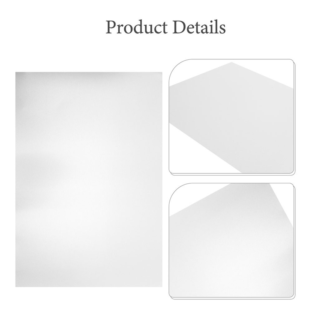 6Pcs Durable Anodized Aluminum Sheets for Office Engraving Silver Metal Plates