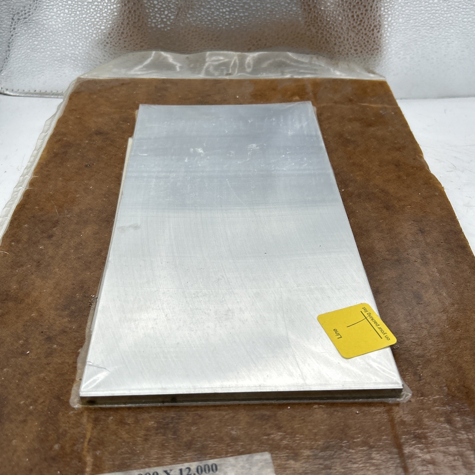 0.250″ Aluminum Plate 2024-T351-Cut Size: 6″X12″ MTRS