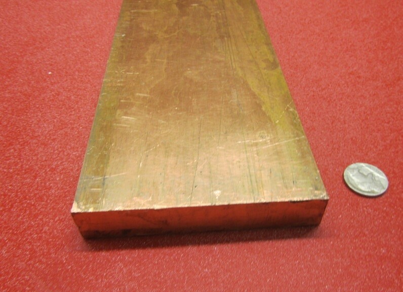 110 Copper Bar 1/2 Hard, 3/4″ Thick x 4.0″ Wide x 24 Inches Length