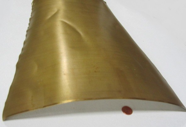 Brass Perforated Staggered Sheet, .016″ Thick x 24″ x Per Ft”, .020″ Hole Dia.