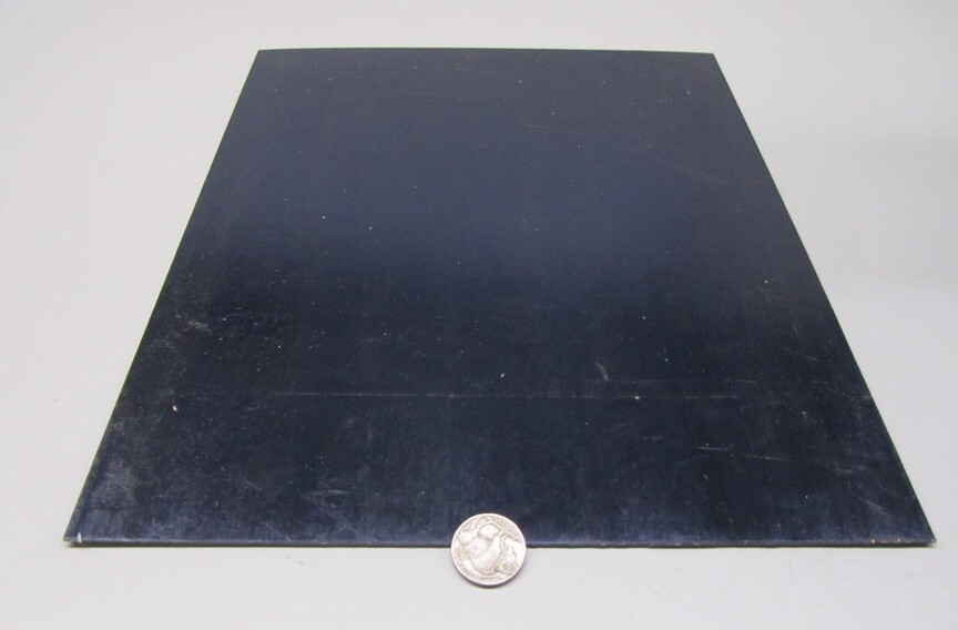 Blue Tempered Spring Steel Shim 0.030″ Thick x 10.0″ Width x 12″ Length