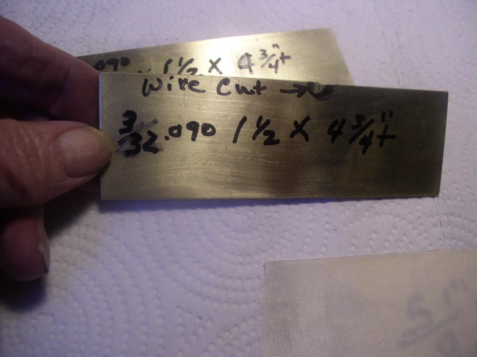 1PCS. 3/32″ X1 1/2″ X 4 3/4″OR LONGER SOLID BRASS FLAT STOCK YELLOW BRASS