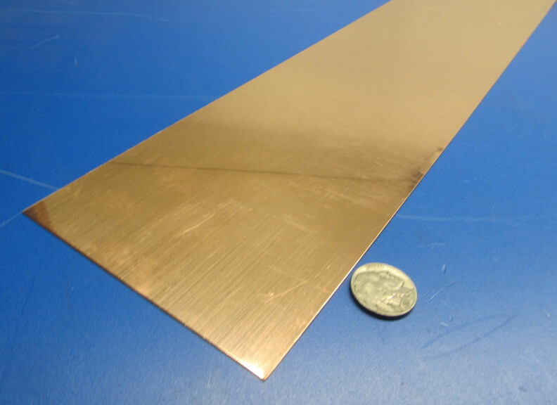 110 Copper Bar 1/2 Hard H02 .050″ Thick x 4.0″ Wide x 36.0″ Length