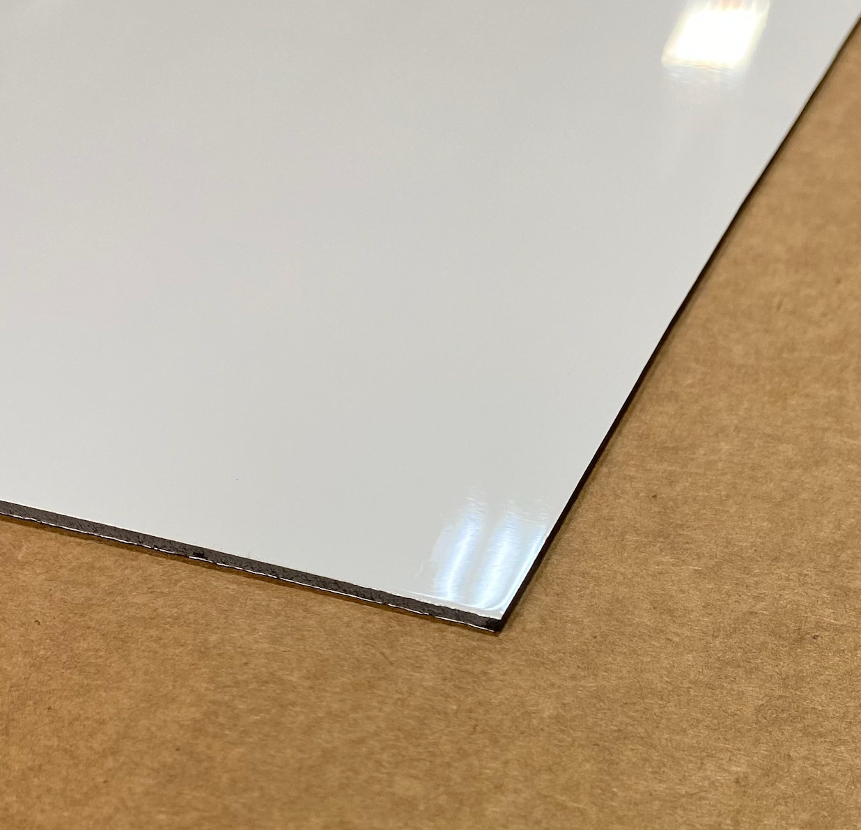 24″ x 24″ Aluminum Composite Sheet Gloss White .080″(2mm) Panel ACP, ACM