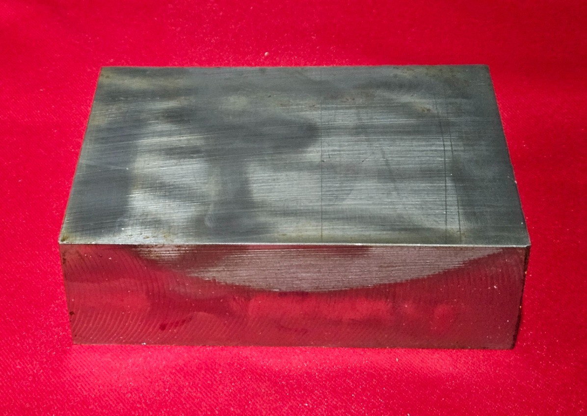 D2 Tool Steel Block Flat Stock 5.075″ L x 3.725″ W x 1.53″ Thick, 7Lb 15.3Oz.