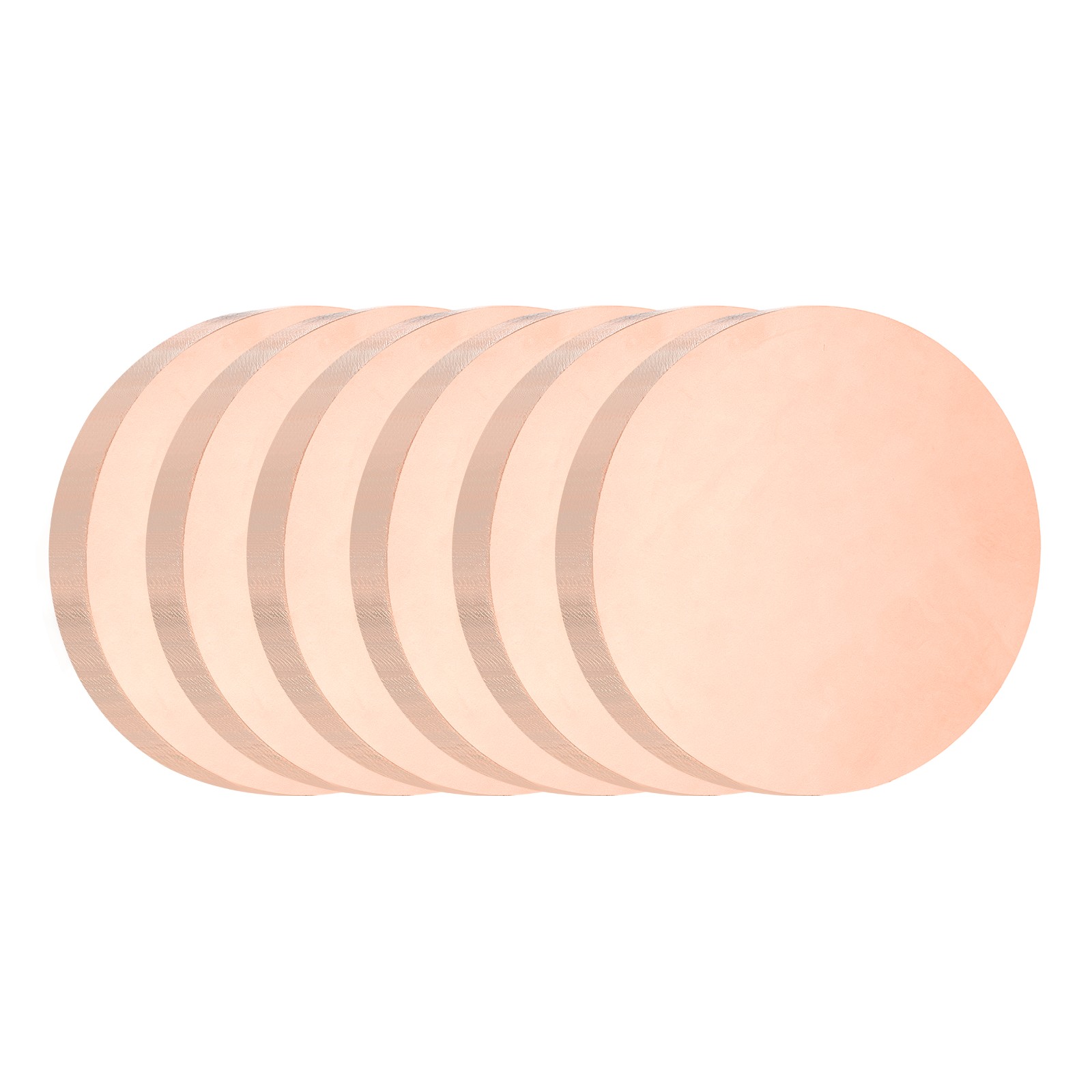 6 Pcs 0.08″ Thick 0.6″ Dia Copper Round Plate C1100 Pure Copper Sheet