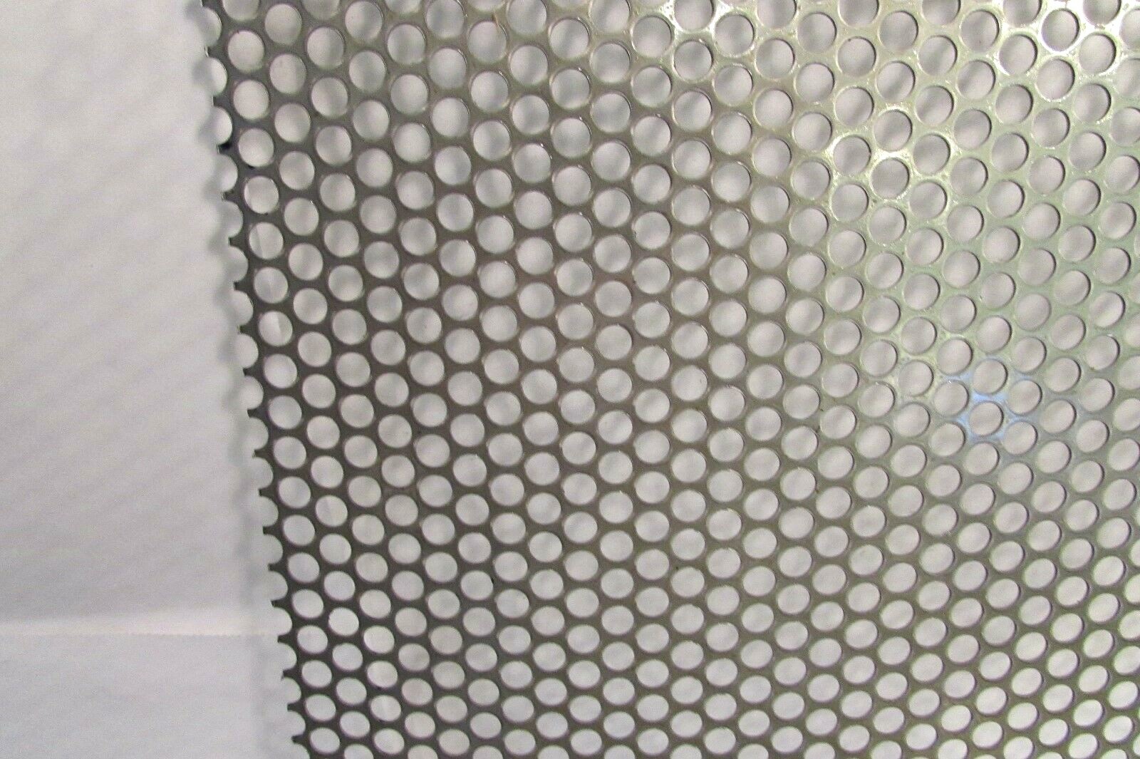 ==1/4″ HOLE 16 GA.–(.0598)- 304 S.S. PERFORATED SHEET– 11-3/4″ X 12″==