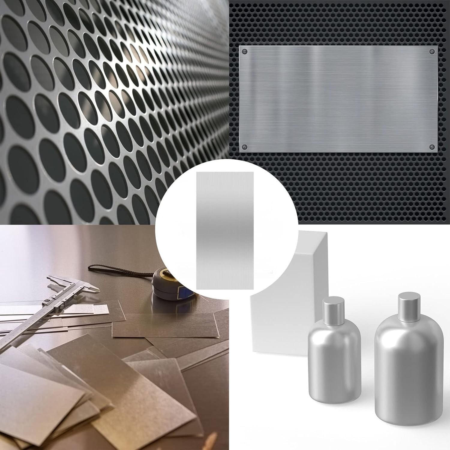 2-Piece Set of 6061 Sheet Metal – 6x12x0.125 Inch Plates, Scratch-Resistant