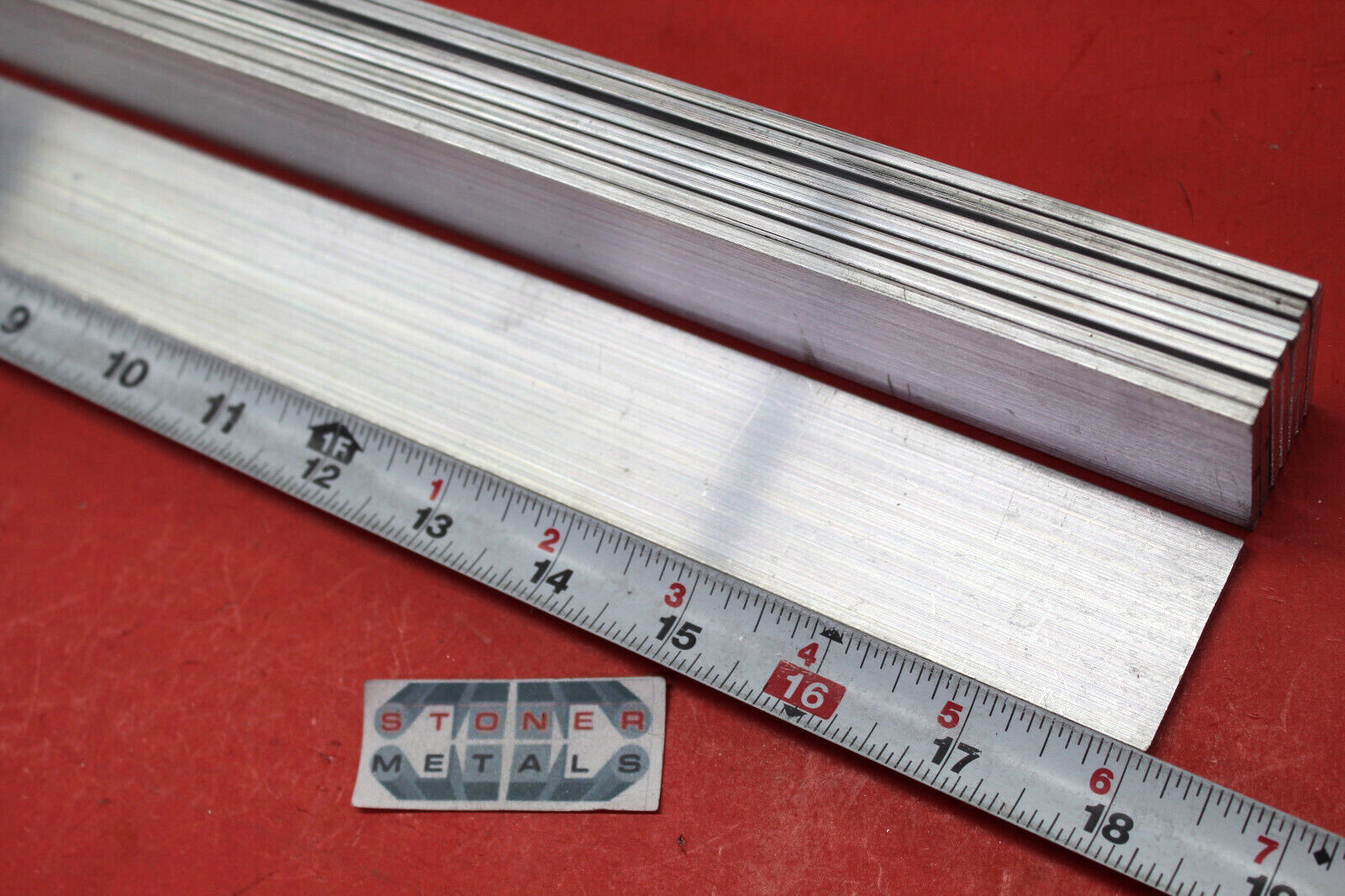 8 Pieces 1/8″ X 1-1/2″ ALUMINUM 6061 FLAT BAR 18″ long Extruded Mill Stock New