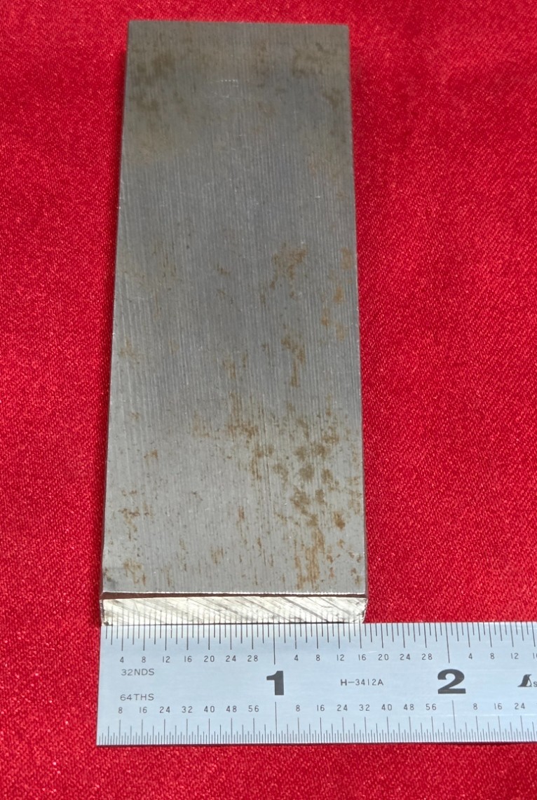 D2 Tool Steel Block Billet 4.347″ L x 1.527″ W x 0.431″ Thick – 12.87 Oz.