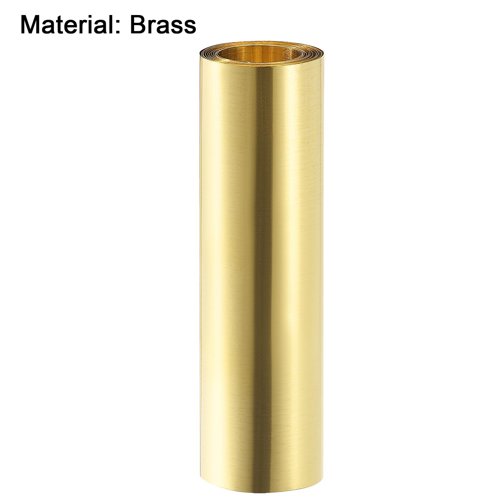 uxcell Brass Sheet Roll, Metal Foil Plate 1000mm x 1000 x 100 x 0.01mm,