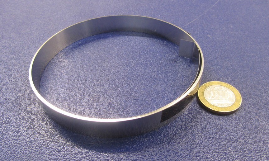 301 Stainless Steel Sheet Shim, .005″ (+/-.0003″) x 1/2″ x 10 Foot Length
