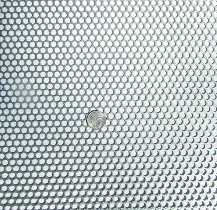 ==1/4″ HOLES 16 GAUGE 304 STAINLESS STEEL PERFORATED SHEET–11″ X 12″==