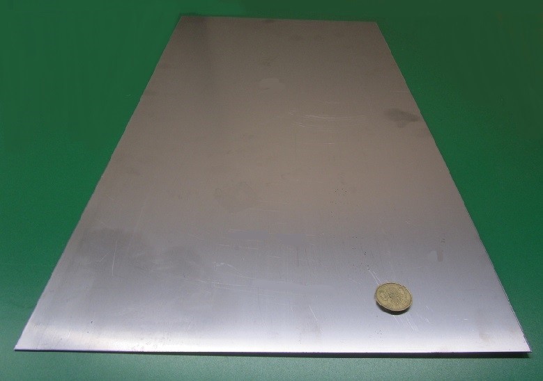410 Stainless Steel Sheet, .060″ Thick x 12″ Wide x 24″ Length, 1 Unit