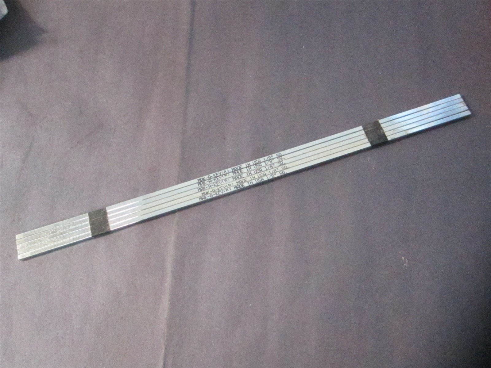 (65-103) 12″ Low Carbon Steel Oversized Key Stock w/ Zinc Plated Finish – Qty 5