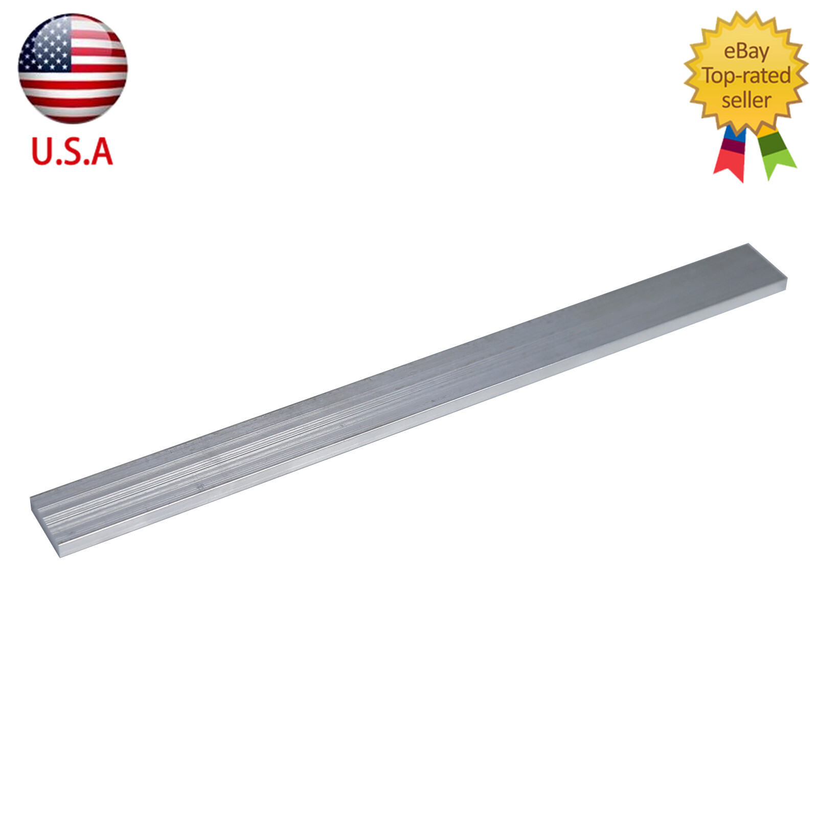 2x Metal T6061 Aluminum Flat Plate Sheet Stock Length 300mm Width 25mm Thick 6mm