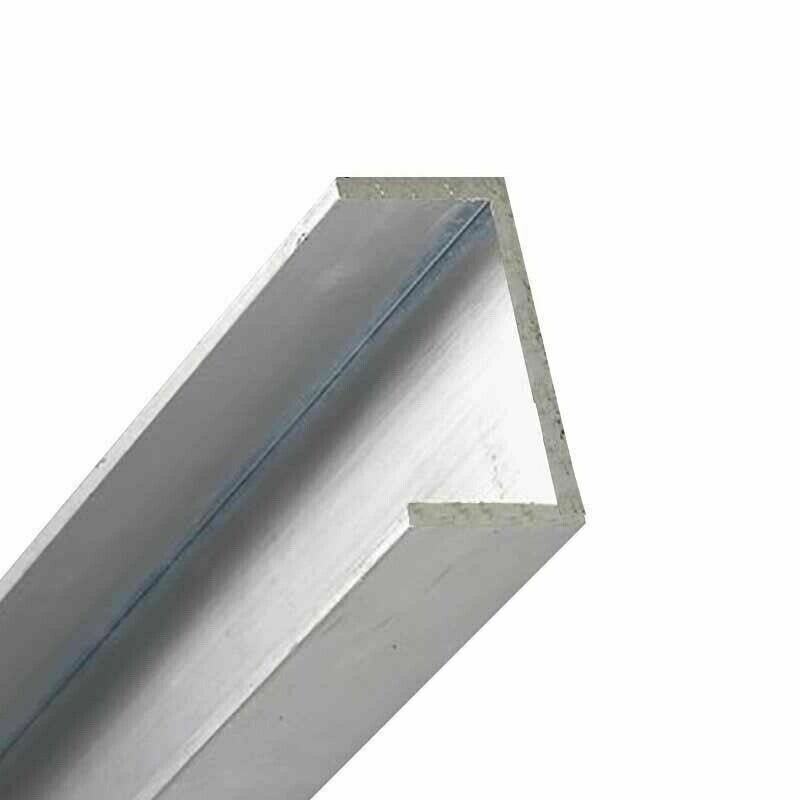 Aluminum Channel 1″ Leg x 4″ Base Width x 3-3/4″ Inside x 1/8 Thick x 8 Feet NEW