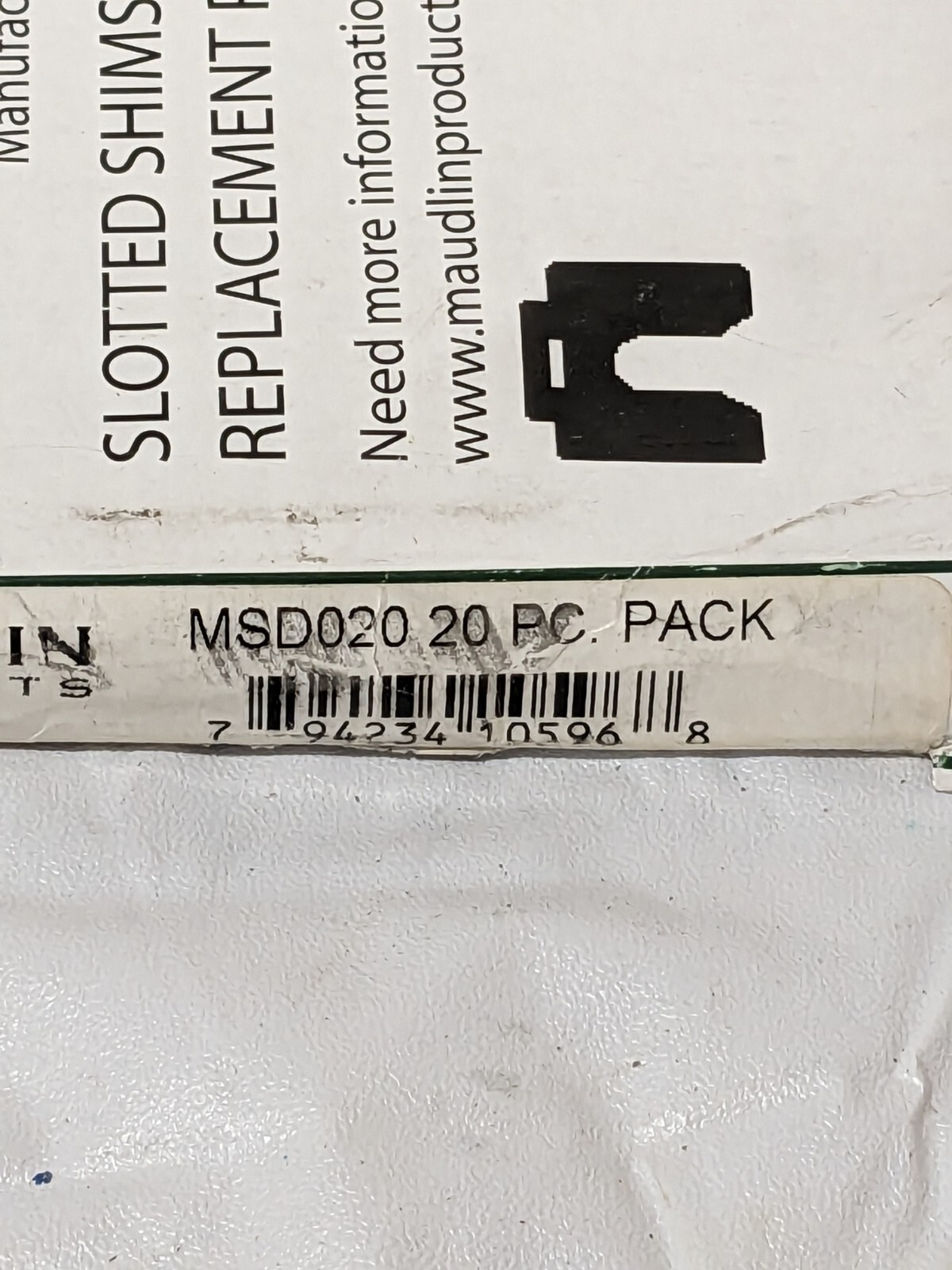 Maudlin Shim Stock: 0.025” Thick, 5” Long, 5″ Wide, 302/304 Qty 20 MSD025-20